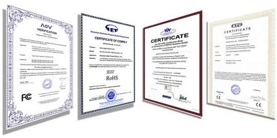 Certificates