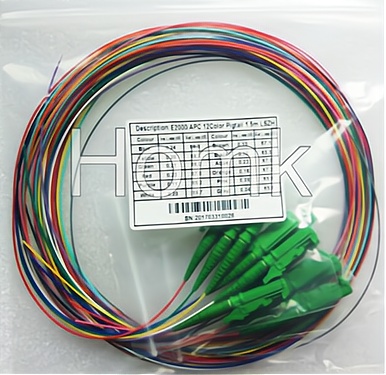 12 Cores E2000 APC Colorful Pigtail