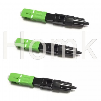 SC APC Fiber Optic Fast Connector 0.9mm