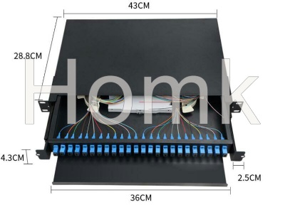 Outdoor Rack Mount Drawer Type Fiber Terminal Box 24 core