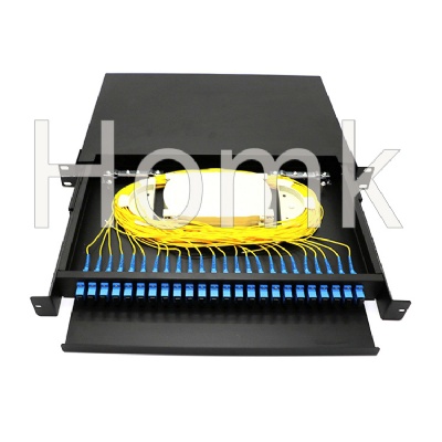 Outdoor Rack Mount Drawer Type Fiber Terminal Box 48 Core