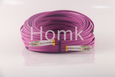 LC OM4 DX Fiber Optic Patch Cord 30M