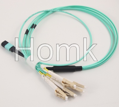 MPO-LC OM3 8 Core Fiber Optic Patch Cord