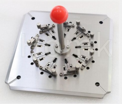 MPO fiber polishing fixture