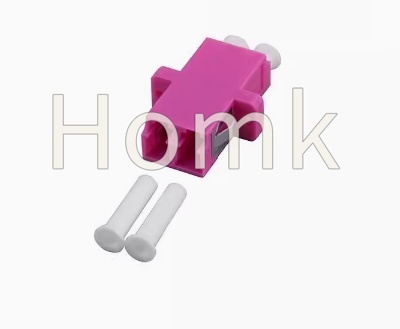 Duplex fiber LC OM4 adapter