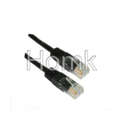 Black Fiber Optic Network Patch Cord cat5e