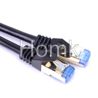 Black Fiber Optic Network Patch Cord cat6