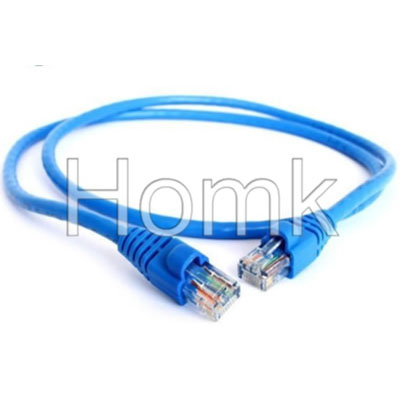 Blue Fiber Optic Network Patch Cord cat5