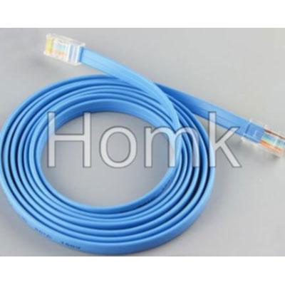 Blue Fiber Optic Network Patch Cord cat5e