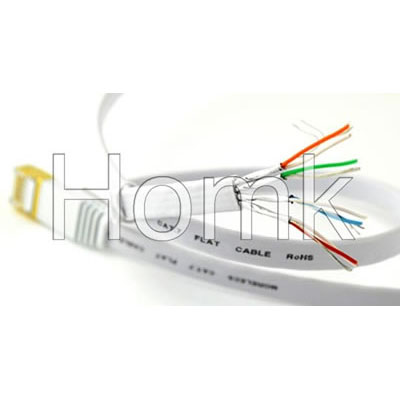 Cat7 Flat Network Cable with GOLD Plated RJ45
