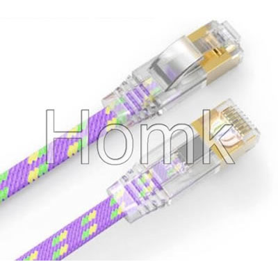 Cat7 RJ45 SSTP Braided Jacket Network Cable