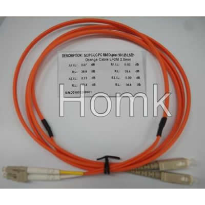 LC-SC DX MM Flat Cable Standard Patch Cord