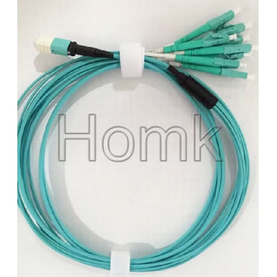 OM3 MPO-LC 8F Fiber Optic Patch Cord