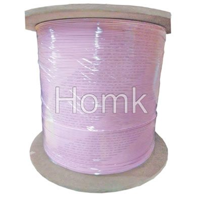 OM4 Fiber Optic Duplex Zipcode Pink & Red Wine Cable