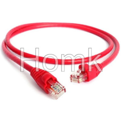 Red Fiber Optic Network Patch Cord cat5