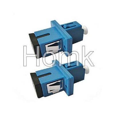 SC-LC hybrid fiber adapter