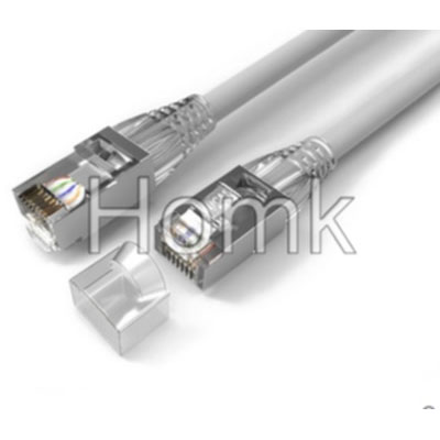 Shielding Black Fiber Optic Network Cable cat6
