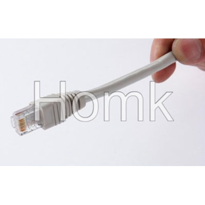 White Fiber Optic Network Patch Cord cat5e